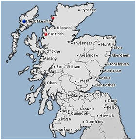 Map of Scotland